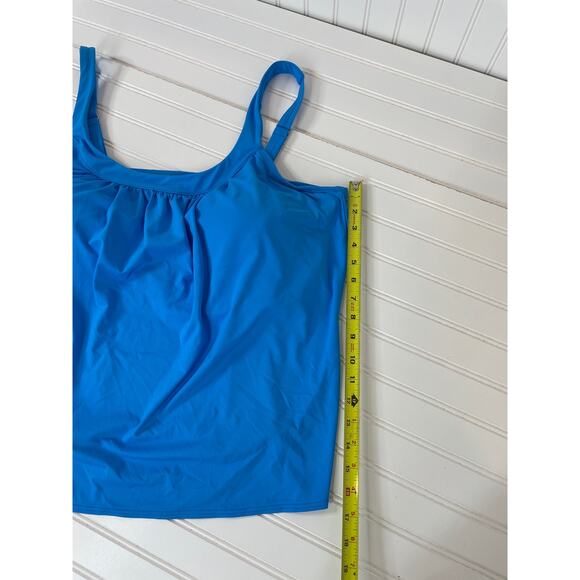 COCO REEF Underwire Bra Swim Tankini Top Blue Padded Beach Plus Size 20W - Picture 5 of 5